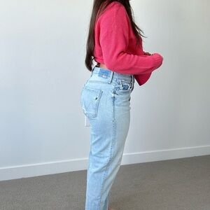 MOTHER High Rise Light Blue Jeans